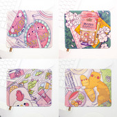 Kawaii Desk Pad Deskpad Laptop Mouse Mats for Office Home PC Computer Keyboard Slatki Mouse Pad Gaming Desk Mats Gamer 22x18cm