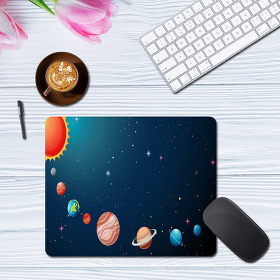 Ins Cosmonaut Universe Space Väike hiirematt Libisemisvastane paksendatud kummist alus arvuti sülearvutile kontori õppelaua matt