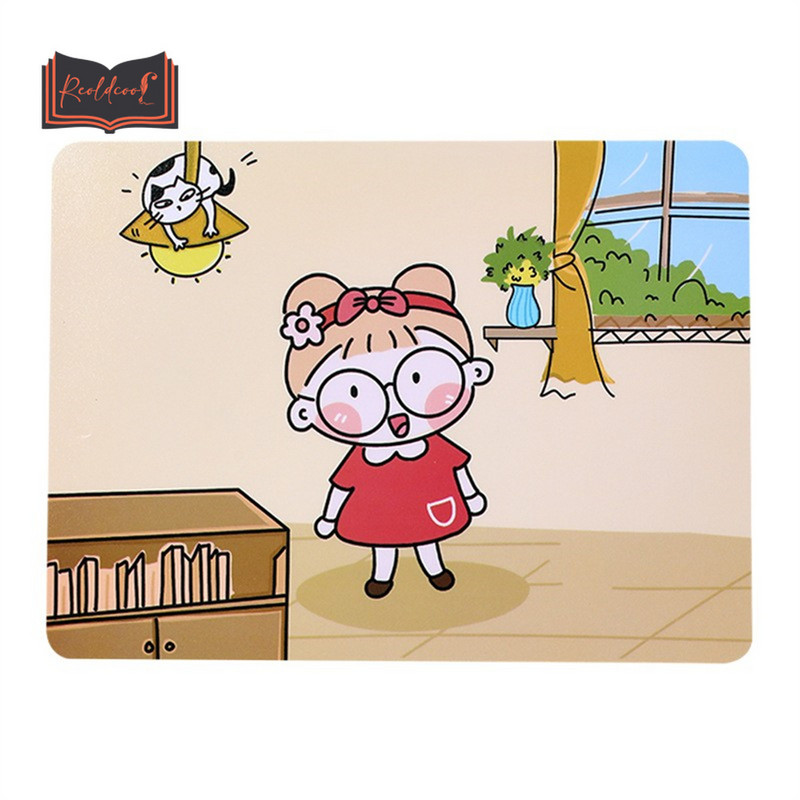 Slatka crtana podloga za miša za djevojčice Podloga za miša protiv klizanja, vodootporna, 17*23 cm podloga za miša, školski pribor, uredski pribor, stolni set