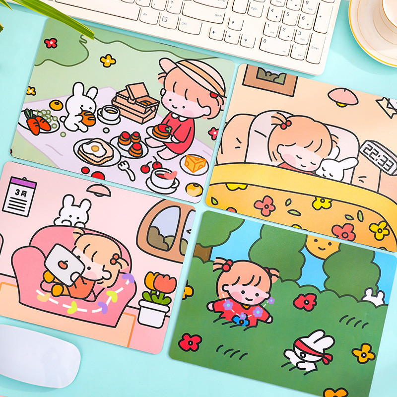1db Kawaii egérpad egérpad aranyos rajzfilm csuklópárna vízálló csúszásgátló irodai számítógépes egérpad