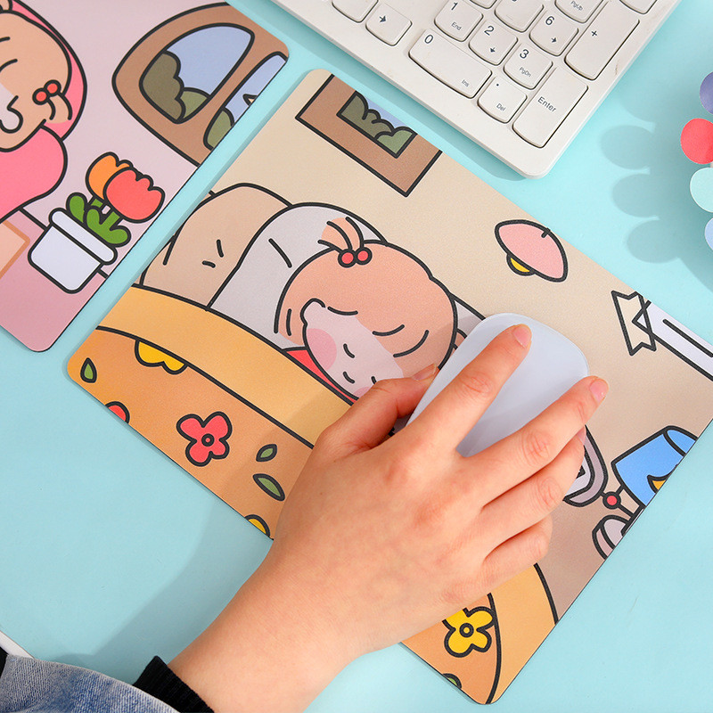 1db Kawaii egérpad egérpad aranyos rajzfilm csuklópárna vízálló csúszásgátló irodai számítógépes egérpad