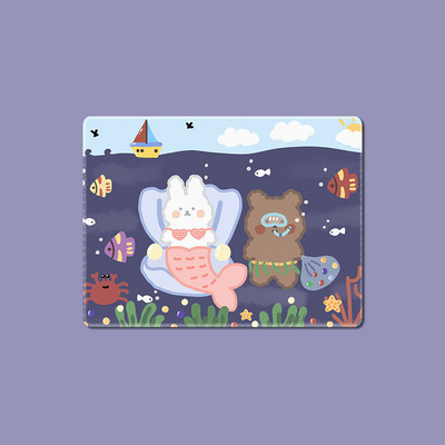 Pelės kilimėlis žaidimų stalo kilimėliai Nešiojamojo kompiuterio pelės kilimėlis Mielas pelės kilimėlis Rašomojo stalo kilimėlis pelėms pelėms Kawaii biuro priedai 22x18cm