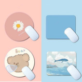 Tasuta Collocation Creative Round Mouse Pad Game Hiirepadi, libisemiskindel kummist alus, veekindel kontori hiirematt