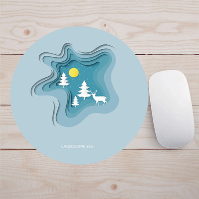 Anti-alunecare, durabil, din cauciuc, mouse pad pentru computer, tabletă de joc, mousepad rotund, covoraș pentru șoareci Mause, 20x20 cm, covoraș pentru jucători