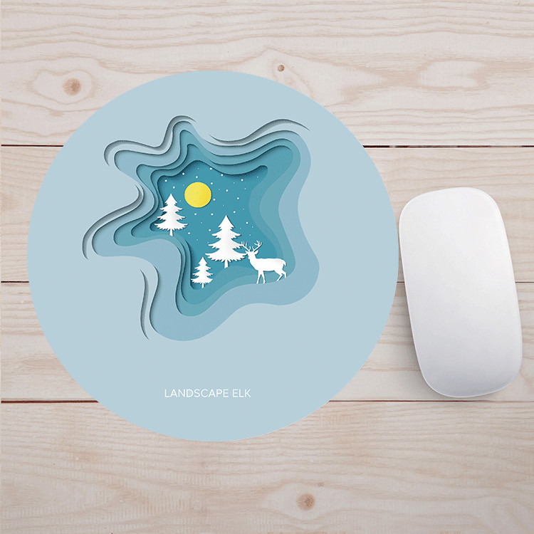 Anti-alunecare, durabil, din cauciuc, mouse pad pentru computer, tabletă de joc, mousepad rotund, covoraș pentru șoareci Mause, 20x20 cm, covoraș pentru jucători