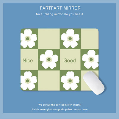 Zelena slatka mala podloga za miša Podloga za miša Kawaii uljane slike Tulipan Crtić Laptop Rug Gaming Tipkovnica Stol Podloga Mause Pc Stol Mausepad