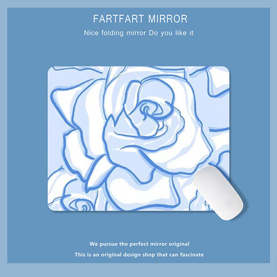 Zelena slatka mala podloga za miša Podloga za miša Kawaii uljane slike Tulipan Crtić Laptop Rug Gaming Tipkovnica Stol Podloga Mause Pc Stol Mausepad