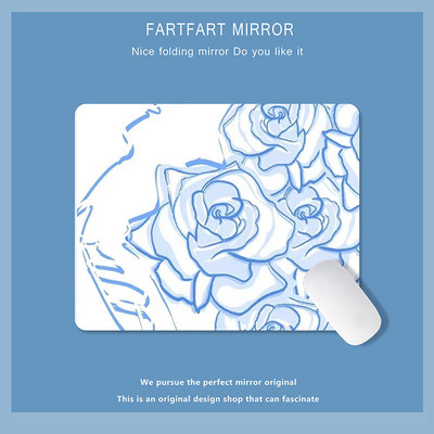 Zelena slatka mala podloga za miša Podloga za miša Kawaii uljane slike Tulipan Crtić Laptop Rug Gaming Tipkovnica Stol Podloga Mause Pc Stol Mausepad