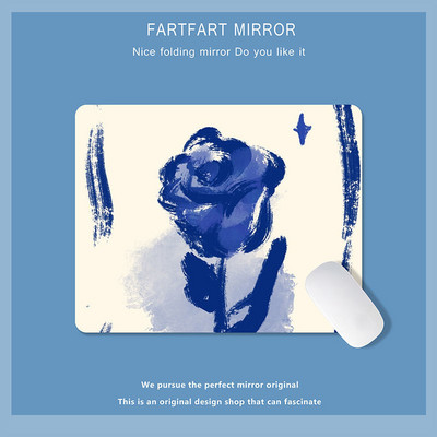 Zelena slatka mala podloga za miša Podloga za miša Kawaii uljane slike Tulipan Crtić Laptop Rug Gaming Tipkovnica Stol Podloga Mause Pc Stol Mausepad