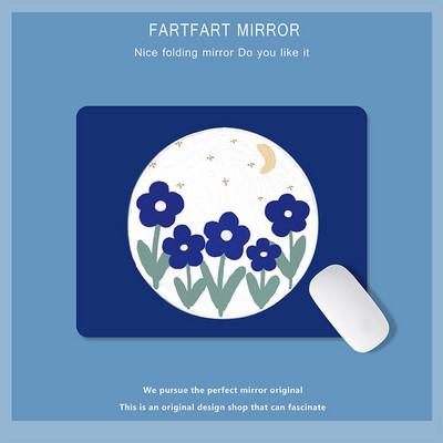 Zelena slatka mala podloga za miša Podloga za miša Kawaii uljane slike Tulipan Crtić Laptop Rug Gaming Tipkovnica Stol Podloga Mause Pc Stol Mausepad