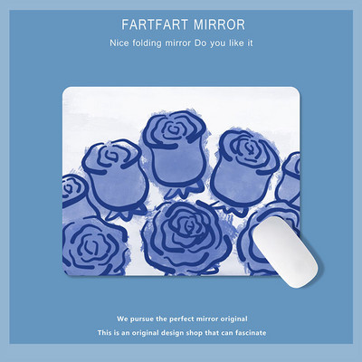 Zelena slatka mala podloga za miša Podloga za miša Kawaii uljane slike Tulipan Crtić Laptop Rug Gaming Tipkovnica Stol Podloga Mause Pc Stol Mausepad