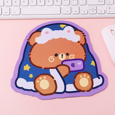 Kawaii Cute Bear Mouse Pad Cute Ins Girl Heart Student Computer Mali miš Neklizajuća podloga Stolna tipkovnica
