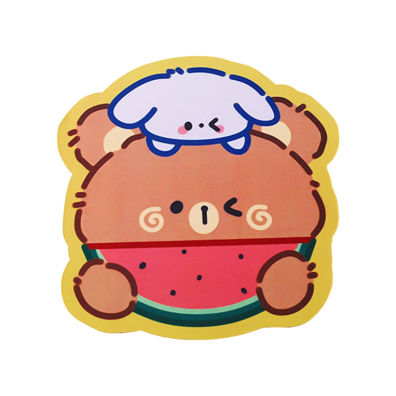 Kawaii Cute Bear Mouse Pad Cute Ins Girl Heart Student Computer Mali miš Neklizajuća podloga Stolna tipkovnica
