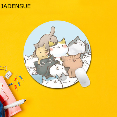 Office Cute Desk Mats Gaming Mousepad Kawaii Mouse Pad Cartoon Rabbit Fruits Στρογγυλά πληκτρολόγια Deskpad Laptop Gamer Mouse Mat