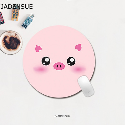 Office Cute Desk Mats Gaming Mousepad Kawaii Mouse Pad Cartoon Rabbit Fruits Στρογγυλά πληκτρολόγια Deskpad Laptop Gamer Mouse Mat