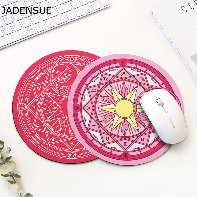 Office Cute Desk Mats Gaming Mousepad Kawaii Mouse Pad Cartoon Rabbit Fruits Στρογγυλά πληκτρολόγια Deskpad Laptop Gamer Mouse Mat