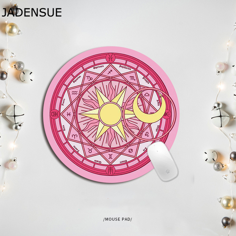 Office Cute Desk Mats Gaming Mousepad Kawaii Mouse Pad Cartoon Rabbit Fruits Στρογγυλά πληκτρολόγια Deskpad Laptop Gamer Mouse Mat