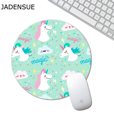 Kawaii Round Sky Blue Mouse Pad Μαλακό Mat Gaming Υπολογιστής Mat Desk Mat Αντιολισθητικό PC Mat Αδιάβροχο Office Mouse Pad 22cm