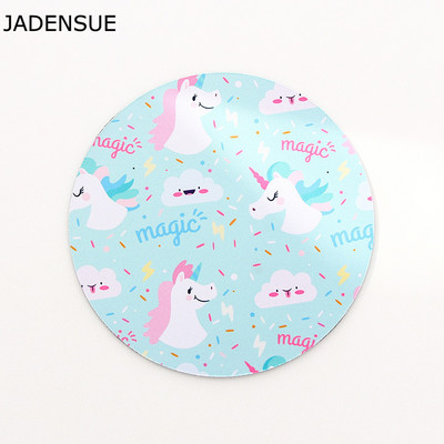 Kawaii Okrugla nebesko plava podloga za miša Meka podloga za igranje računala Podloga za stol Podloga za stol Neklizajuća PC podloga Vodootporna podloga za uredski miš 22 cm