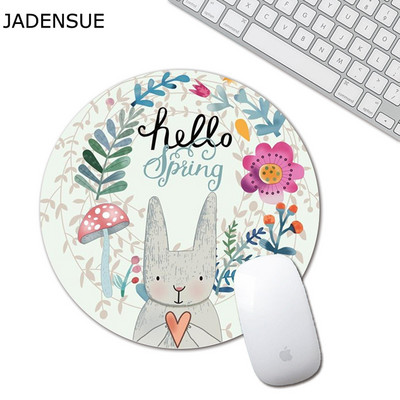 Kawaii Okrugla nebesko plava podloga za miša Meka podloga za igranje računala Podloga za stol Podloga za stol Neklizajuća PC podloga Vodootporna podloga za uredski miš 22 cm