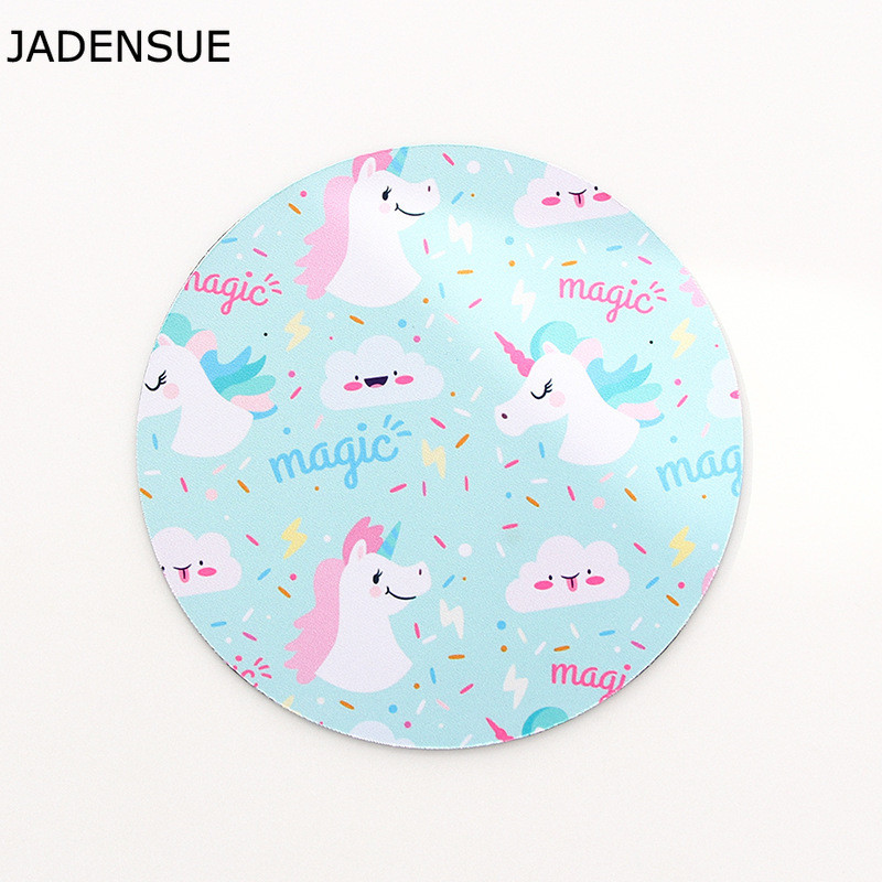 Kawaii Okrugla nebesko plava podloga za miša Meka podloga za igranje računala Podloga za stol Podloga za stol Neklizajuća PC podloga Vodootporna podloga za uredski miš 22 cm