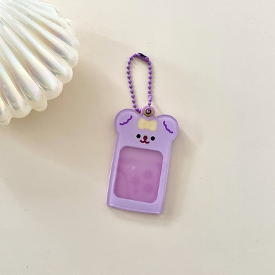 Νέο Kawaii Bear 1 ιντσών Photocard Μπρελόκ Κορνίζα φωτογραφιών Gucca Acrylic Disc Star Chasing Backpack Κρεμαστό Σχολικό Χαρτικά Δώρο