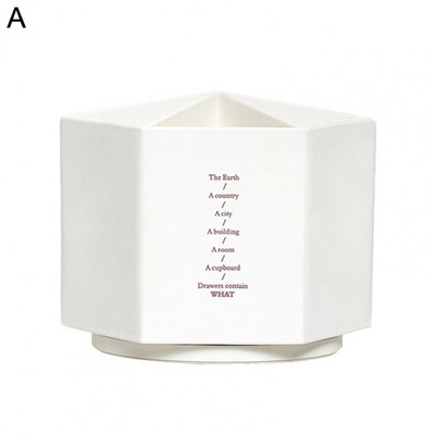 Container pentru pix Oală rezistentă la praf Aplicație largă Capacitate mare Organizator de creioane cu design hexagonal util