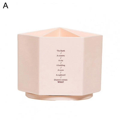 Container pentru pix Oală rezistentă la praf Aplicație largă Capacitate mare Organizator de creioane cu design hexagonal util