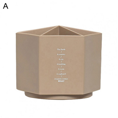 Container pentru pix Oală rezistentă la praf Aplicație largă Capacitate mare Organizator de creioane cu design hexagonal util