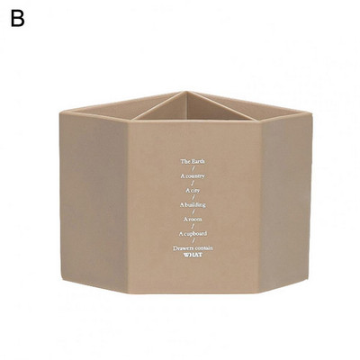 Container pentru pix Oală rezistentă la praf Aplicație largă Capacitate mare Organizator de creioane cu design hexagonal util