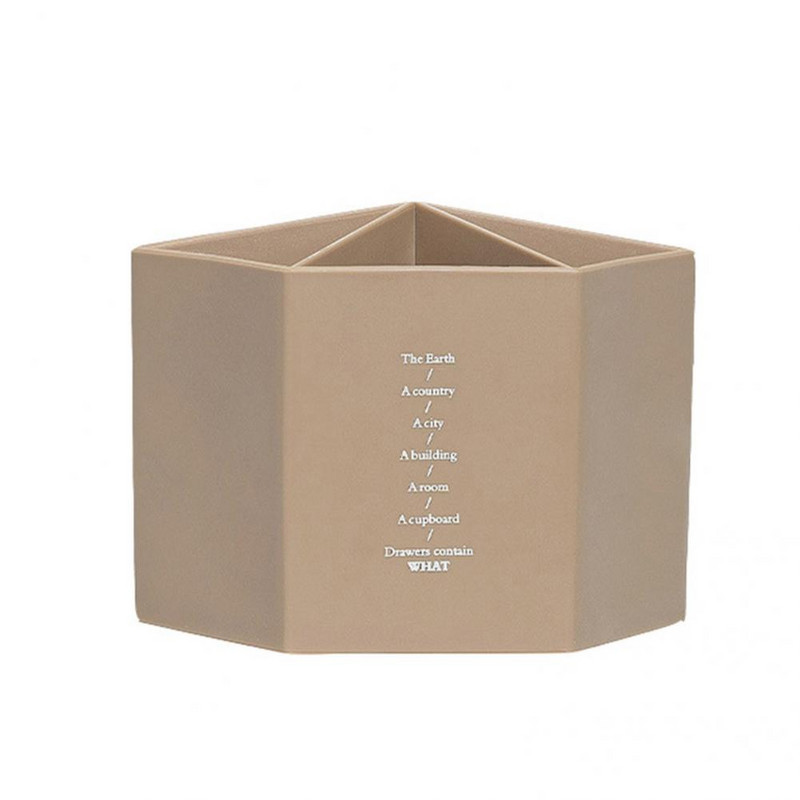 Container pentru pix Oală rezistentă la praf Aplicație largă Capacitate mare Organizator de creioane cu design hexagonal util