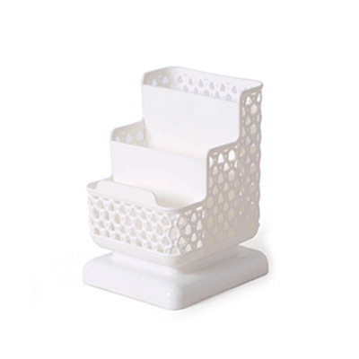 Creative Rattan plastikinis rašiklio pieštukų laikiklis Daugiafunkcis tuščiaviduris stalinis biuro reikmenų kibiras pieštuko konteinerio laikymo dėklas