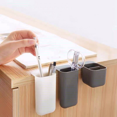 Sharkbang Creative Durable Samoljepljivi držač za olovke Stolni organizator Držač za pohranu Kontejner Školski ured Kawaii pribor