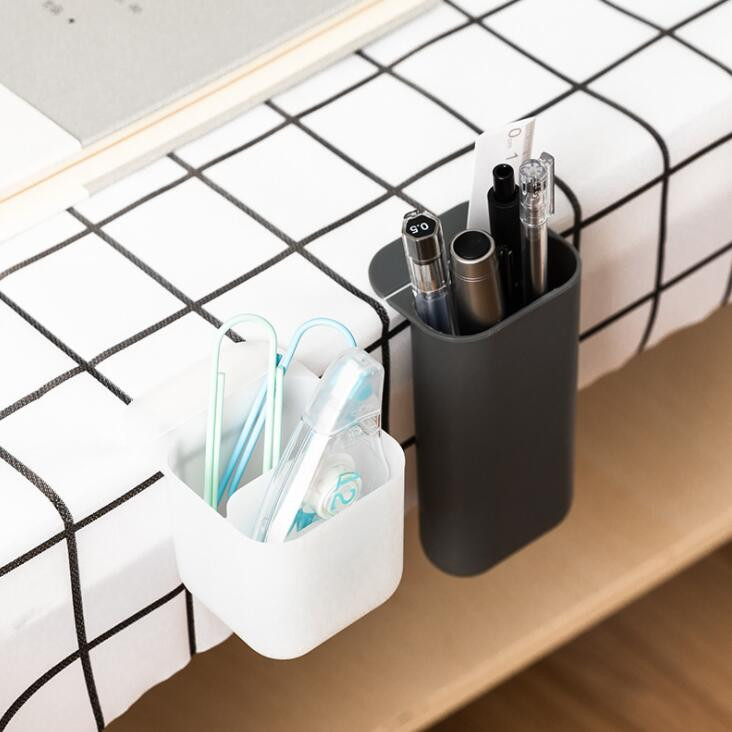 Sharkbang Creative Durable Samoljepljivi držač za olovke Stolni organizator Držač za pohranu Kontejner Školski ured Kawaii pribor