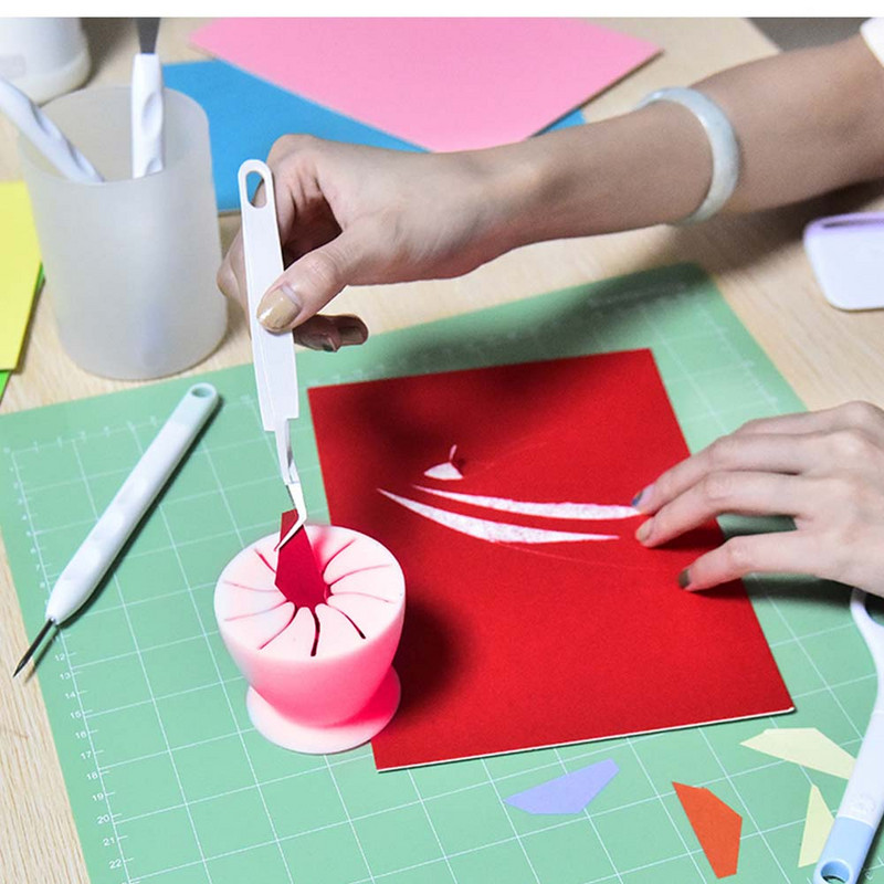 Colector de deșeuri de artizanat, de uz casnic, aspirat de vinil, silicon, ventuză, colector de depozitare, suport de depozitare pentru birou, accesorii