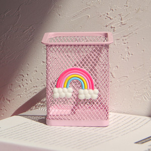 Új kreatív Kawaii Pink Unicorn Cactus Flamingo Square Irodaszer tároló doboz Kezelõ tok Ceruza tolltartó állvány Diákajándékok