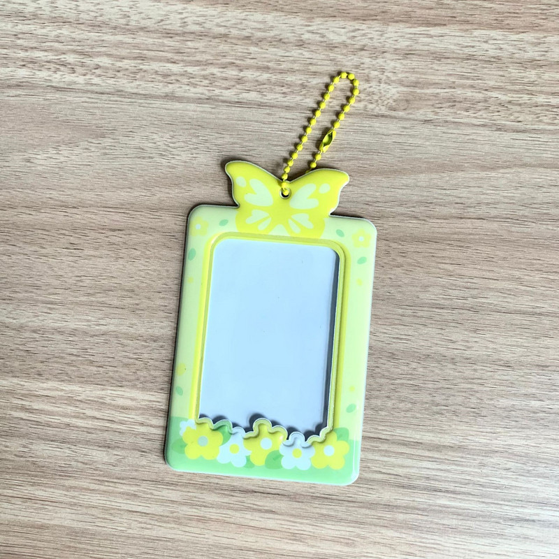 Kawaii Bowknot Kpop nuotraukų kortelių laikiklis Idol Photo Apsauginis ekranas Fotokortelės Apsauginis laikiklis Kawaii Kanceliarinės prekės