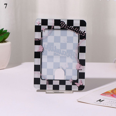 INS 3 inčni akrilni okvir za fotografije 3 inčni držač za foto kartice Idol razglednice Display foto kartice Dekoracija Stalak za kartice
