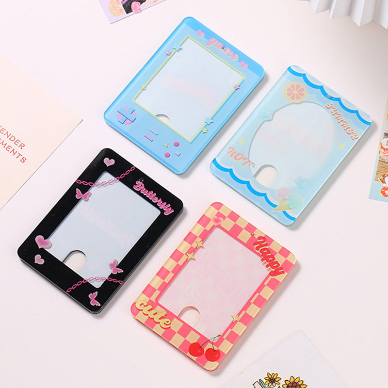 INS 3 inčni akrilni okvir za fotografije 3 inčni držač za foto kartice Idol razglednice Display foto kartice Dekoracija Stalak za kartice