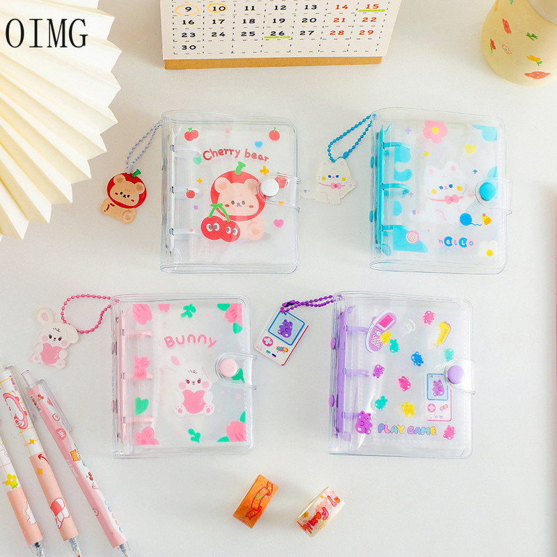 Slatki korejski držač fotokartice Prozirni PVC mini albumi Spremište Knjiga sa imenima Knjiga kartica Prijenosni držač ID kartice za fotokarticu