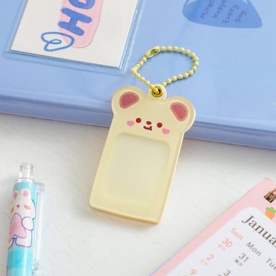 Mini crtani Kpop Photocard Pvc Idol Photo Protector Držač Slatki rukavi Školski pribor Kawaii Ključ Kopča za djevojke Pokloni