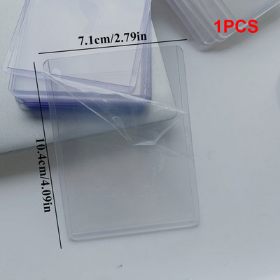 Kawaii crtane životinje, meki pliš, 3 inča, Kpop, držač za foto kartice, zaštitnik za fotografije, rukav, držač za kartice, torba, privjesak, školski pribor