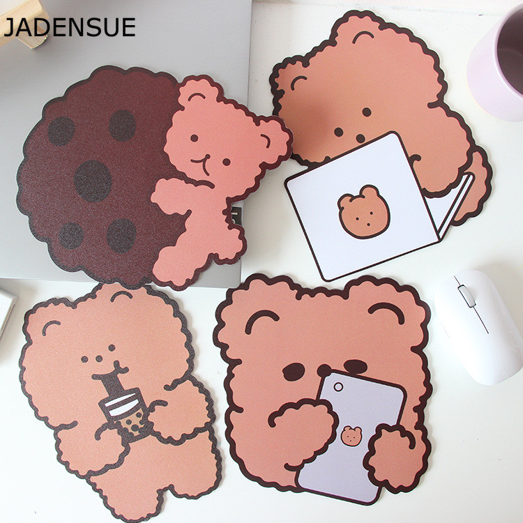 Mouse Pad Ins Style Chocolate Bear Cute Deskpad Laptop Mouse Mat Πληκτρολόγιο υπολογιστή γραφείου Cartoon Creative Kawaii Desk Mats