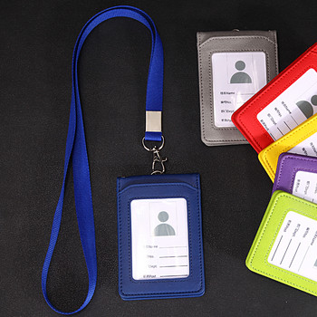 Θήκη κάρτας λουράκι λαιμού με κορδόνι θήκη για σήματα ταυτότητας προσωπικού Κάρτα ταυτότητας λεωφορείου Οργανωτή γραφείου σταθερά είδη γραφείου Αξεσουάρ γραφείου