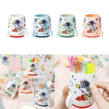 G5AA Pencil Pot Plastic Desk Stationery Organizer Container Σχολικά είδη γραφείου