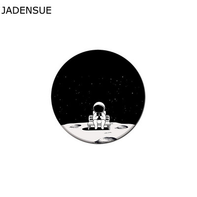 Kawaii podloge za stol Gaming Round Cute Mouse Pad Airman Starry Sky Laptop Mouse Mats Vodootporna računalna tipkovnica Anti-Slip Deskpad