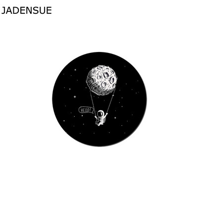 Kawaii podloge za stol Gaming Round Cute Mouse Pad Airman Starry Sky Laptop Mouse Mats Vodootporna računalna tipkovnica Anti-Slip Deskpad