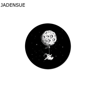 Kawaii podloge za stol Gaming Round Cute Mouse Pad Airman Starry Sky Laptop Mouse Mats Vodootporna računalna tipkovnica Anti-Slip Deskpad