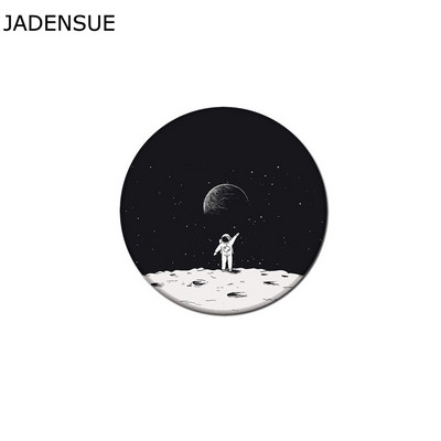 Kawaii podloge za stol Gaming Round Cute Mouse Pad Airman Starry Sky Laptop Mouse Mats Vodootporna računalna tipkovnica Anti-Slip Deskpad