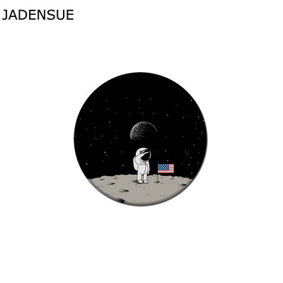 Kawaii podloge za stol Gaming Round Cute Mouse Pad Airman Starry Sky Laptop Mouse Mats Vodootporna računalna tipkovnica Anti-Slip Deskpad